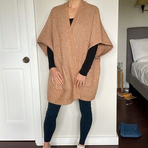 Aerie cardigan shall camel color size xs/s